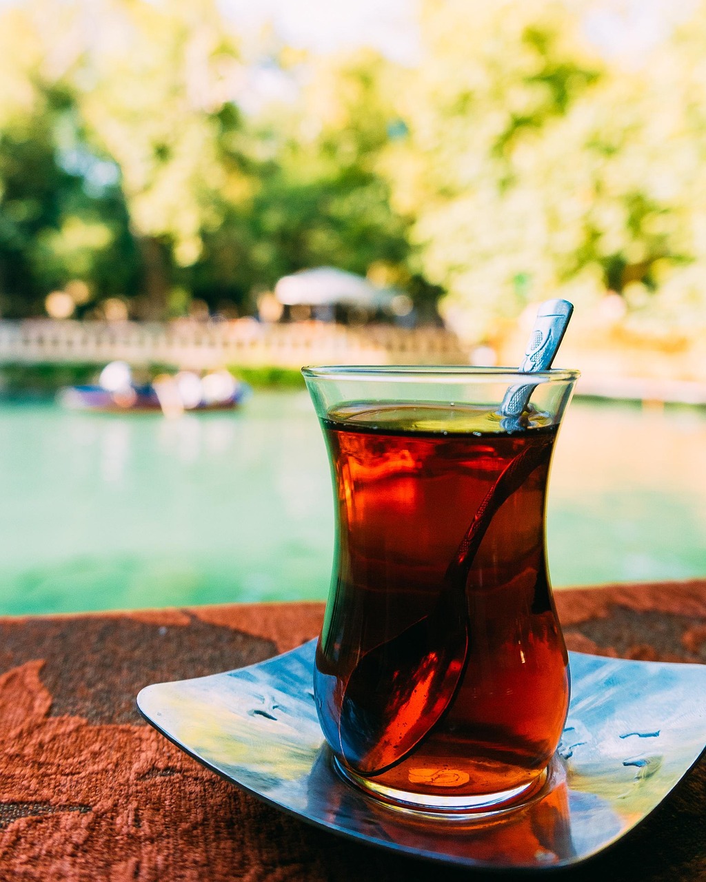 tea, black tea, black, drink, container, cup, teatime, tea plantation, hot drink, herbal tea, gold, caffeine, earl gray, india, bergamot oil, turkey, cay, aromatization, tea leaves, enjoyment, teacup, refreshment, lake, glass, sunbeams, reflection, silence